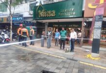 Keruntuhan jalan di kawasan Masjid India Kuala Lumpur menutup bahagian Jalan Bunus