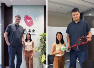 Legenda sukan Nicol David dan Yao Ming bertemu di Beijing, dengan jenaka ketinggian dan misi berkongsi untuk kanak-kanak